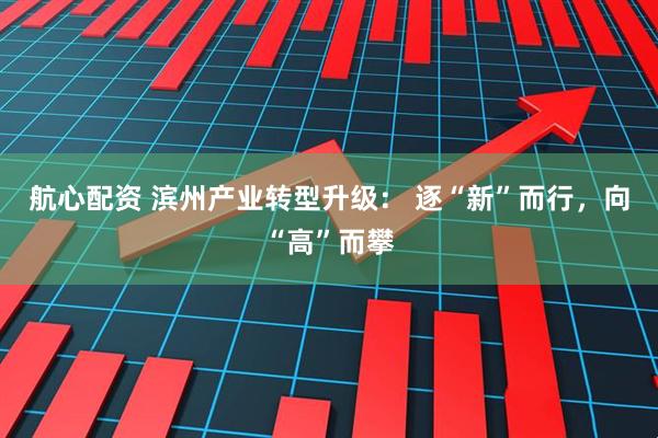 航心配资 滨州产业转型升级： 逐“新”而行，向“高”而攀